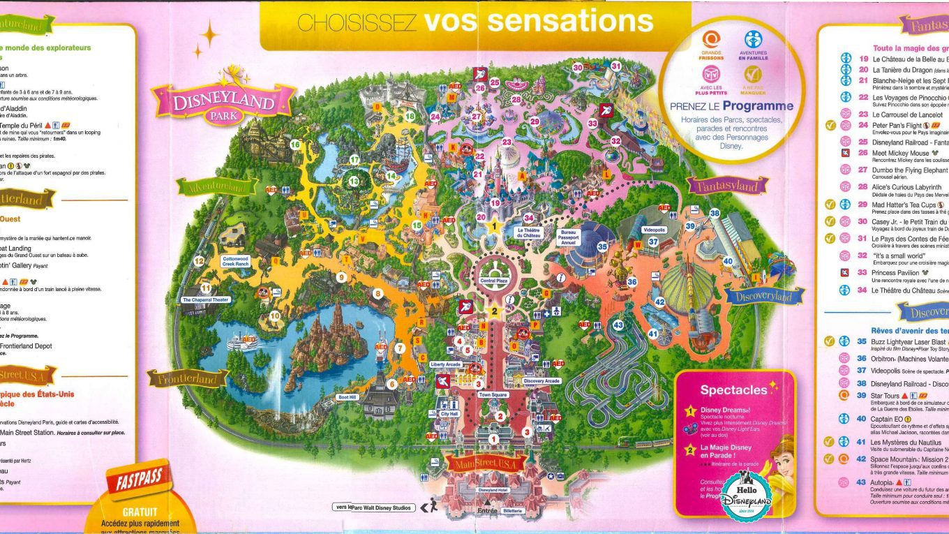 Plan Des Parcs Disneyland Paris et Programme MamanSanta Maman Blogueuse