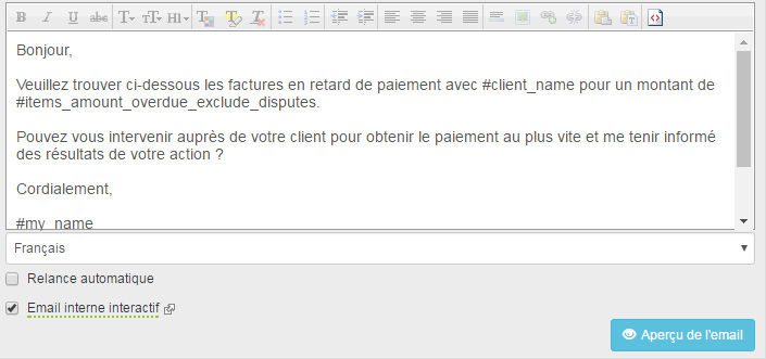 comment relancer un client pour paiement