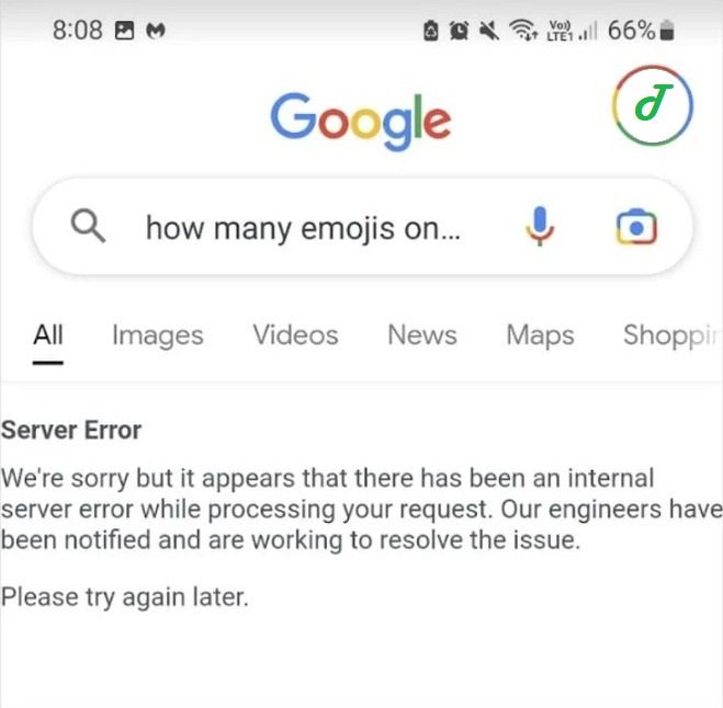 La recherche Google se bloque lorsqu'on lui demande "Combien d'emojis sur iOS" 1